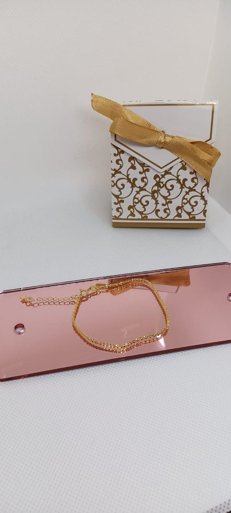 PULSERA BAÑO DE ORO P-21