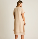VESTIDO MIDI CON COLLAR 907534