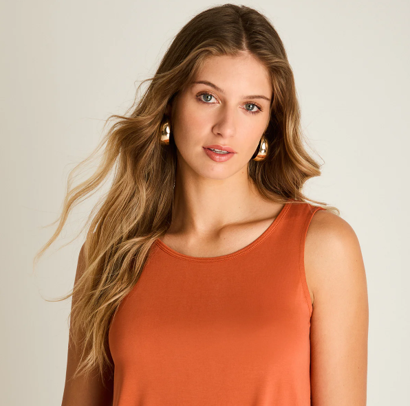 POLERA TERRACOTA SIN MANGAS