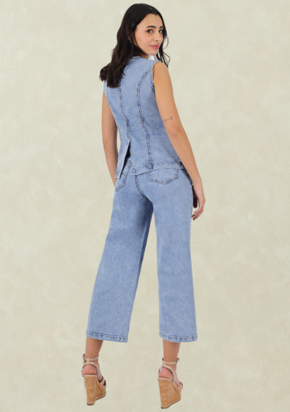 WIDE LEG CAPRI