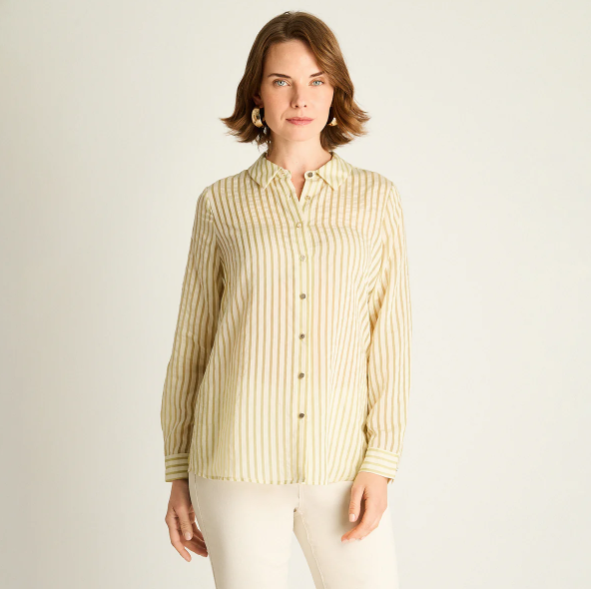 Blusa Verde a Rayas